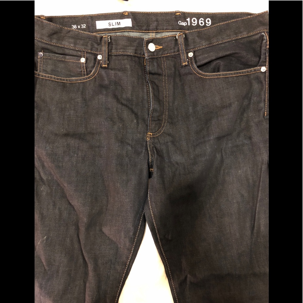 Gap slim fit dark wash jeans